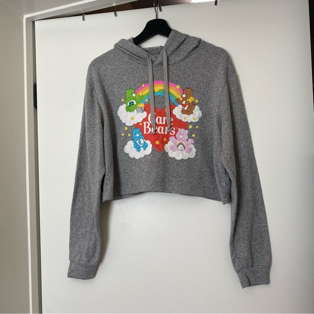 Care Bears cropped hoodie size Large